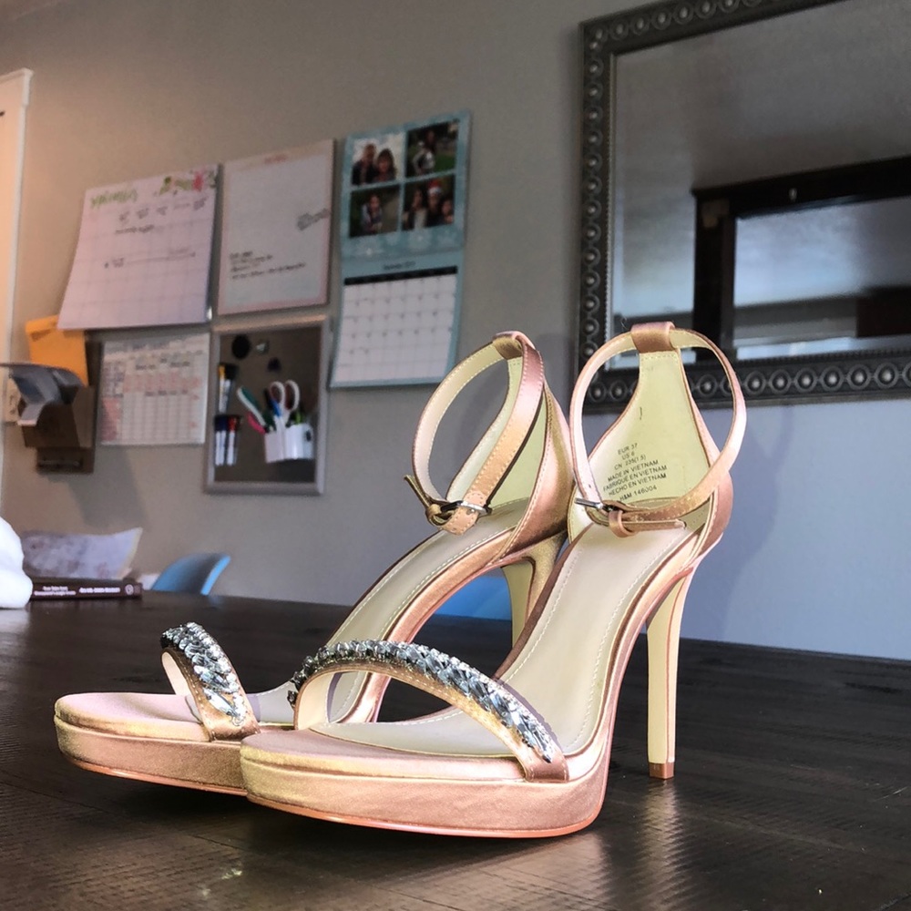 Nude high heels